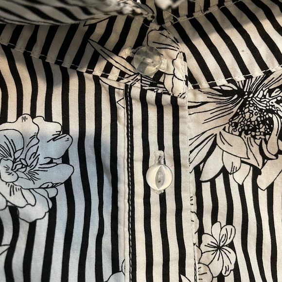 Simon Chang Floral Patterned Long Shirt US12 - Picture 11 of 12